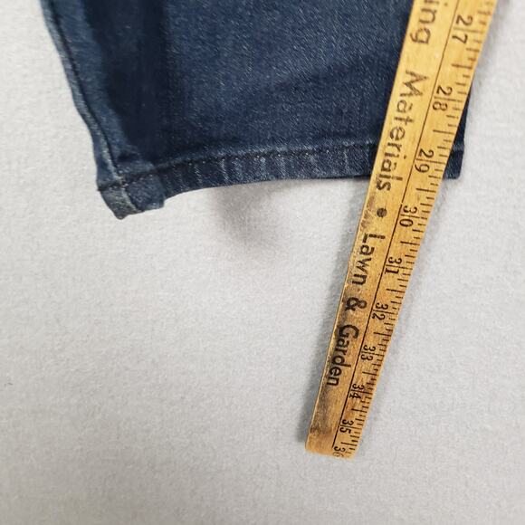 Guess Jeans Mens Size 32x30 Medium Rise Tapered Slim Jeans Halsted Fit Dark Wash - Picture 7 of 12